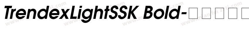 TrendexLightSSK Bold字体转换